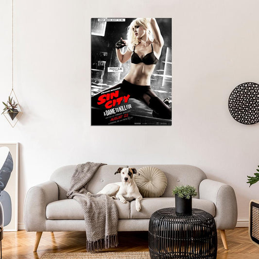 Sin City A Dame to Kill For Nancy Jessica Alba Movie Wall Art Print Poster