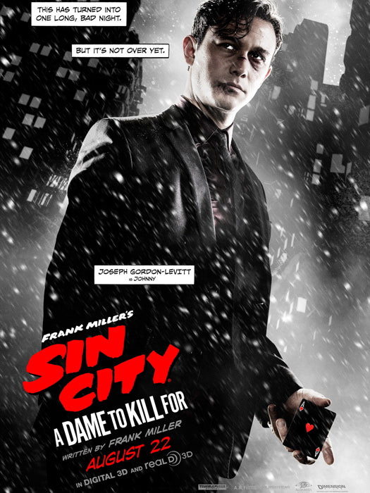 Sin City A Dame to Kill For Joseph Gordon-Levitt Wall Art Print Poster