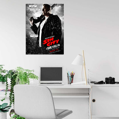 Sin City A Dame to Kill For Marv Mickey Rourke Movie Wall Art Print Poster