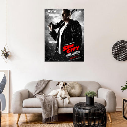 Sin City A Dame to Kill For Marv Mickey Rourke Movie Wall Art Print Poster