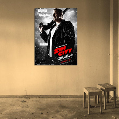 Sin City A Dame to Kill For Marv Mickey Rourke Movie Wall Art Print Poster