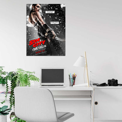 Sin City A Dame to Kill For Gail Rosario Dawson Movie Wall Art Print Poster