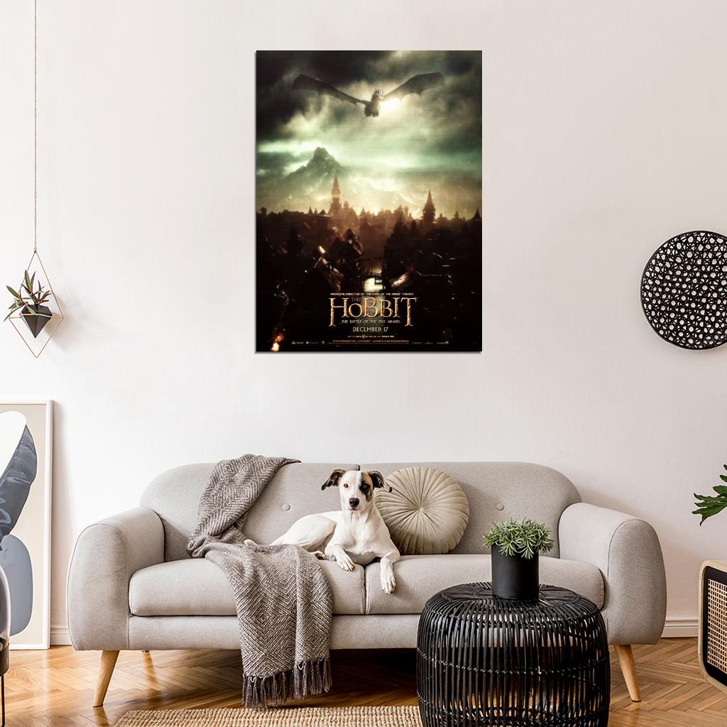 The Hobbit The Battle of the Five Armies Smaug Movie Wall Art Print Poster