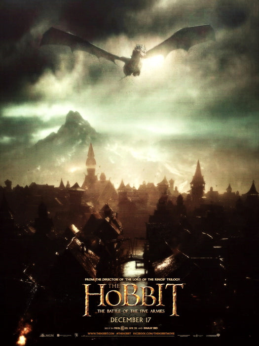 The Hobbit The Battle of the Five Armies Smaug Movie Wall Art Print Poster