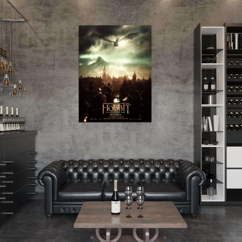 The Hobbit The Battle of the Five Armies Smaug Movie Wall Art Print Poster