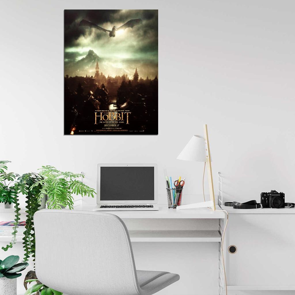 The Hobbit The Battle of the Five Armies Smaug Movie Wall Art Print Poster