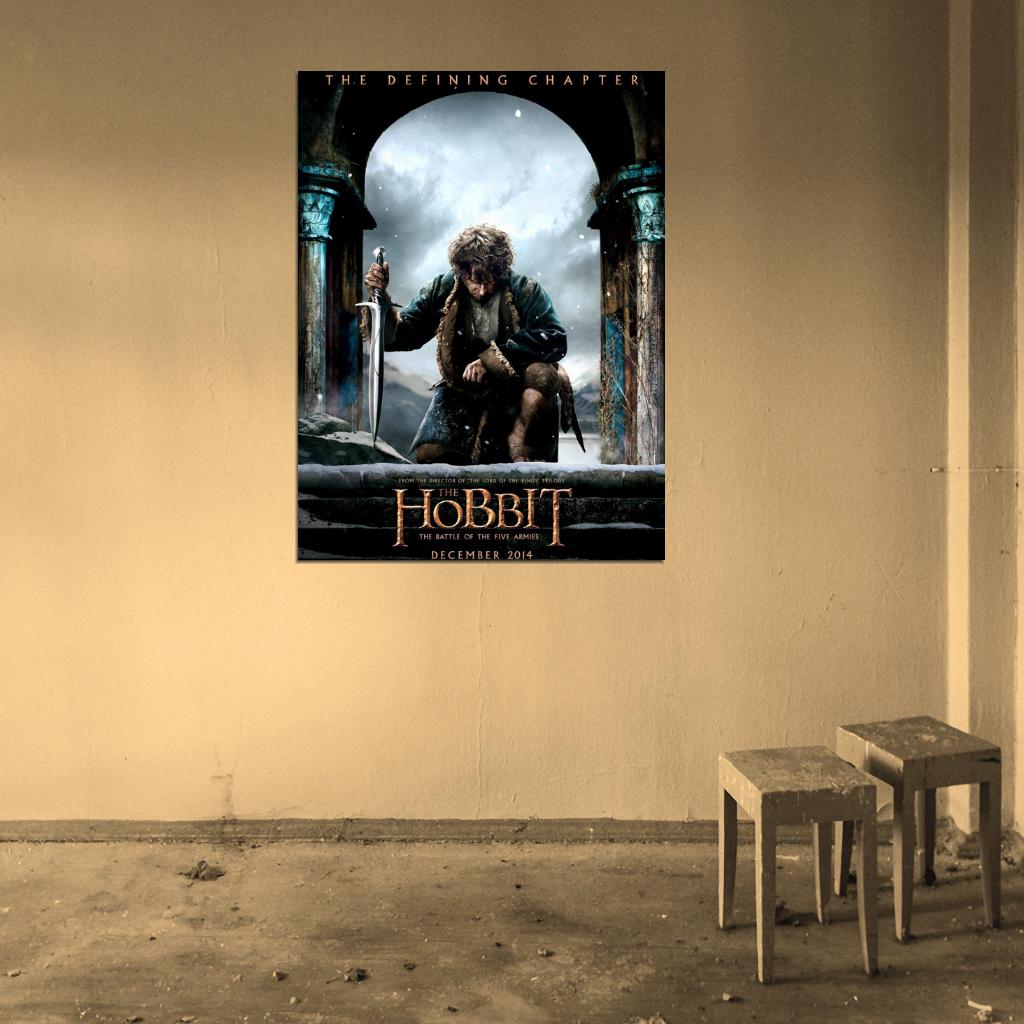 The Hobbit The Battle of the Five Armies Bilbo Movie Wall Art Print Poster