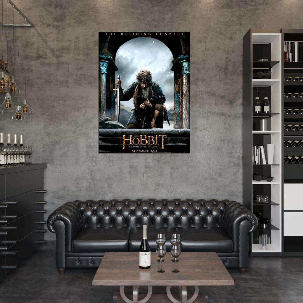The Hobbit The Battle of the Five Armies Bilbo Movie Wall Art Print Poster