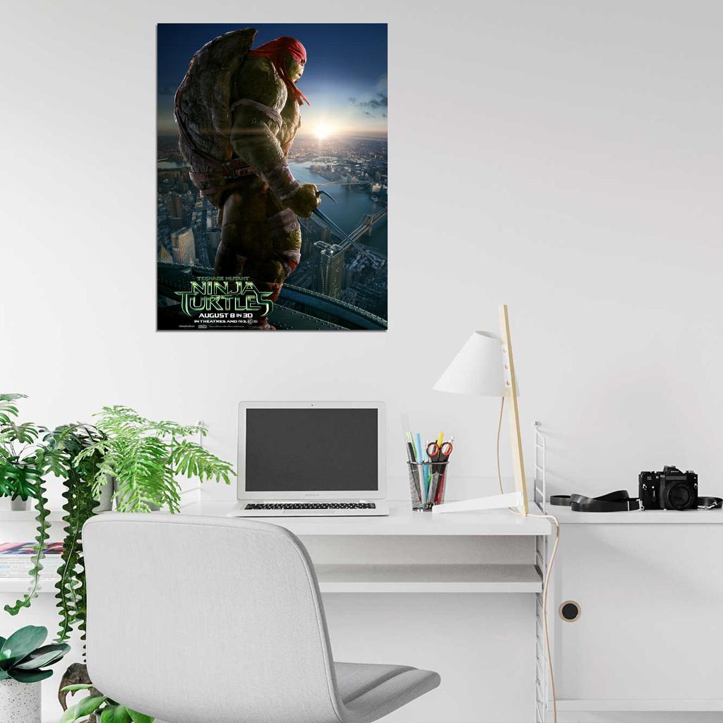 Teenage Mutant Ninja Turtles Raphael Movie 2014 Wall Art Print Poster