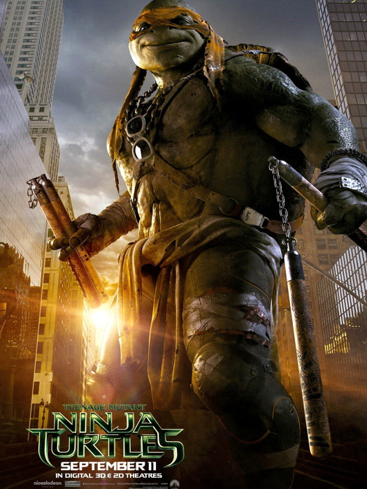 Teenage Mutant Ninja Turtles Michelangelo Movie 2014 Wall Art Print Poster
