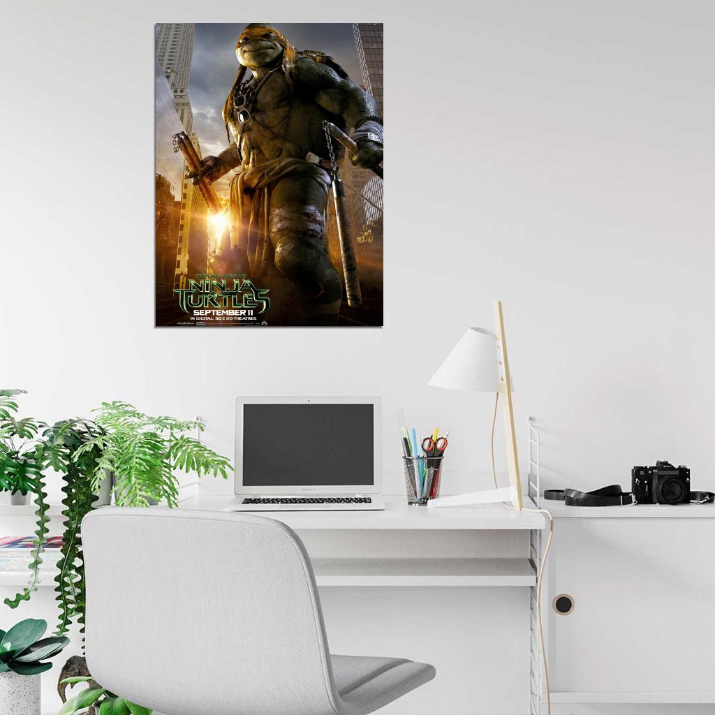 Teenage Mutant Ninja Turtles Michelangelo Movie 2014 Wall Art Print Poster