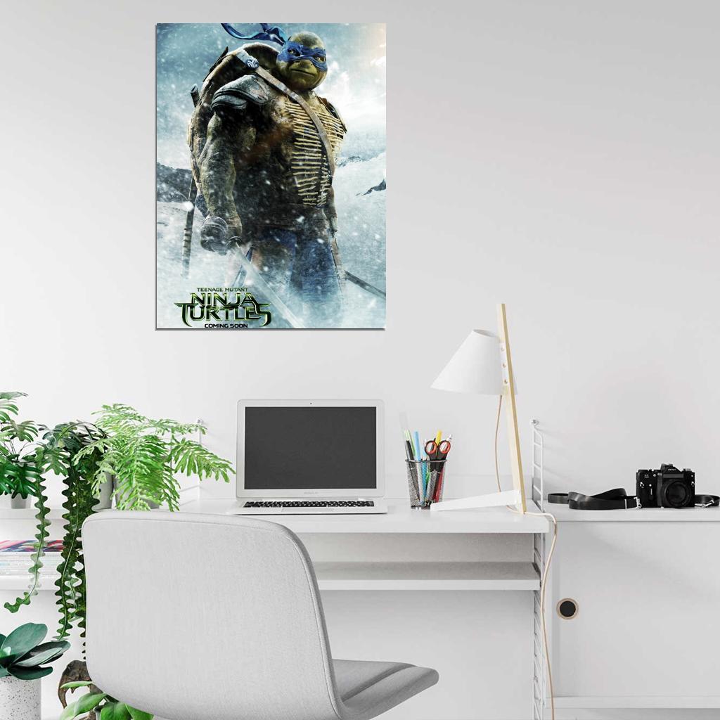 Teenage Mutant Ninja Turtles Leonardo Movie 2014 Wall Art Print Poster