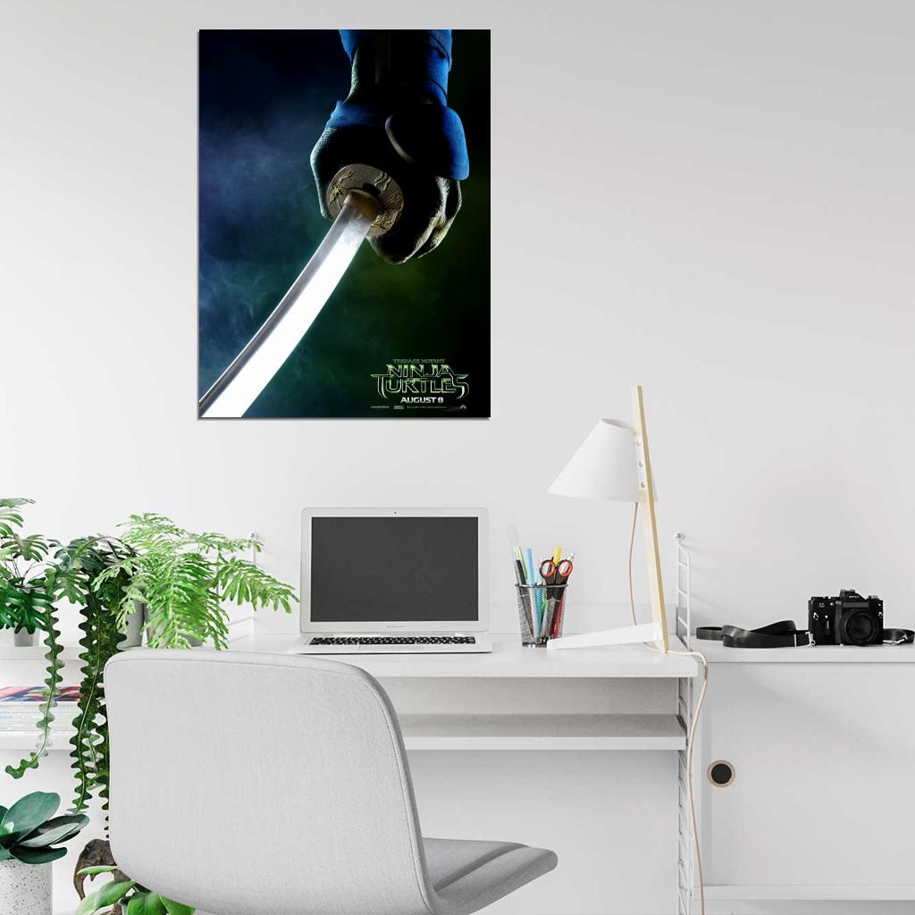 Teenage Mutant Ninja Turtles Leonardo Movie 2014 Wall Art Print Poster