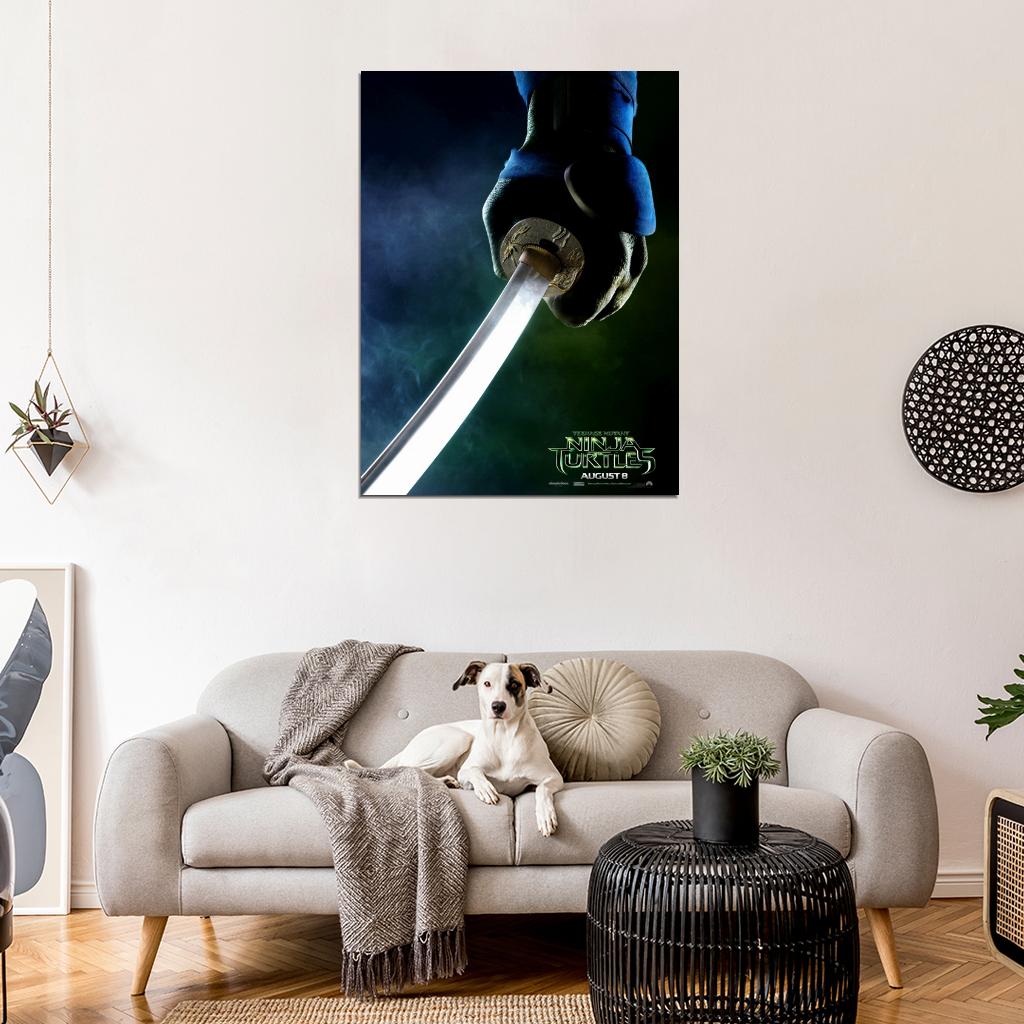 Teenage Mutant Ninja Turtles Leonardo Movie 2014 Wall Art Print Poster