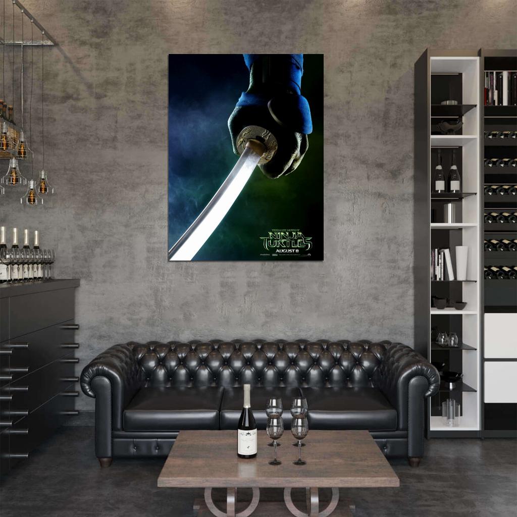 Teenage Mutant Ninja Turtles Leonardo Movie 2014 Wall Art Print Poster