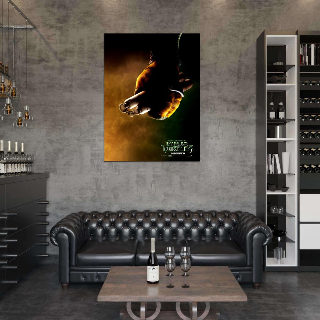 Teenage Mutant Ninja Turtles Michelangelo Movie 2014 Wall Art Print Poster
