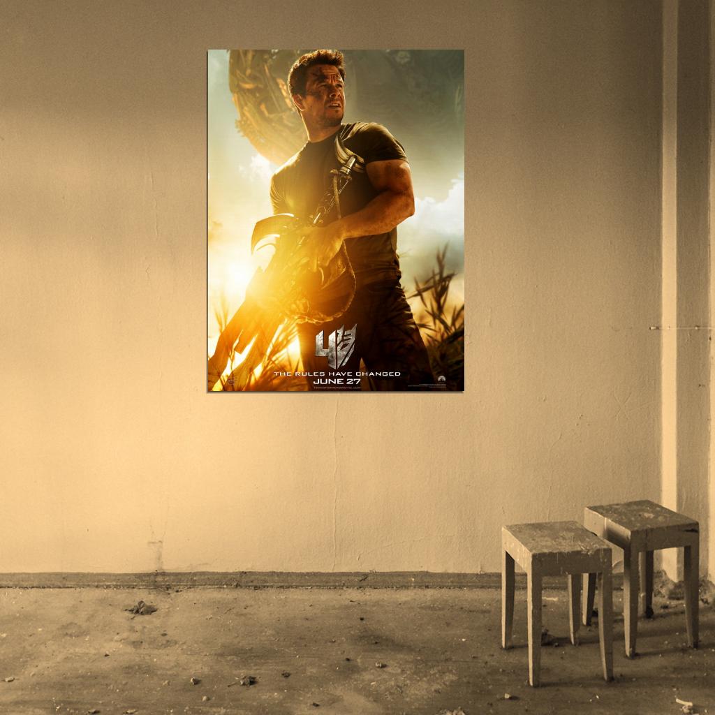 Transformers Age of Extinction Cade Yeager Wahlberg Wall Art Print Poster