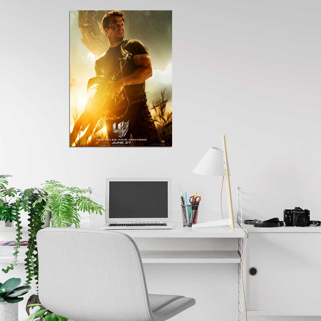 Transformers Age of Extinction Cade Yeager Wahlberg Wall Art Print Poster