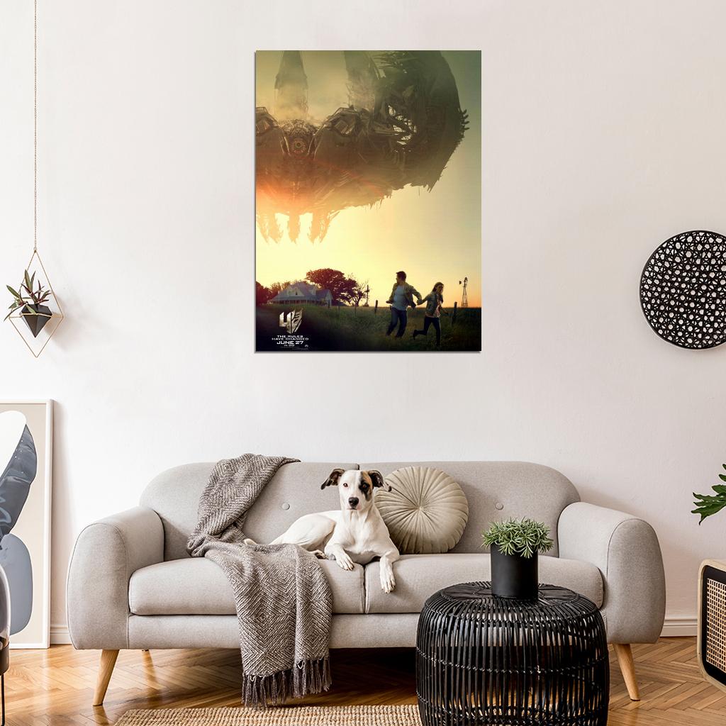 Transformers Age of Extinction Cade Tessa Yeager Movie Wall Art Print Poster