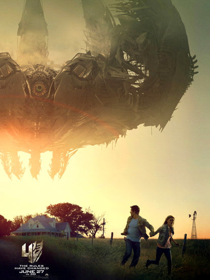 Transformers Age of Extinction Cade Tessa Yeager Movie Wall Art Print Poster