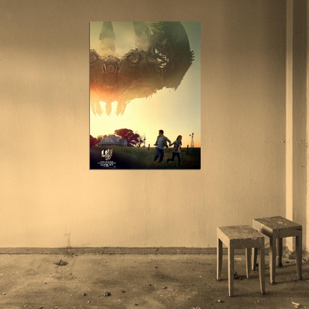 Transformers Age of Extinction Cade Tessa Yeager Movie Wall Art Print Poster