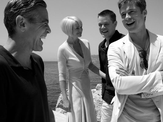 Ocean's Thirteen 13 Cast Behind the Scenes Movie Rare Wall Decor Room Print Retro Vintage Poster