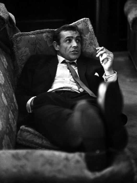 Sean Connery Behind the Scenes Movie Rare Wall Decor Room Print Retro Vintage Poster