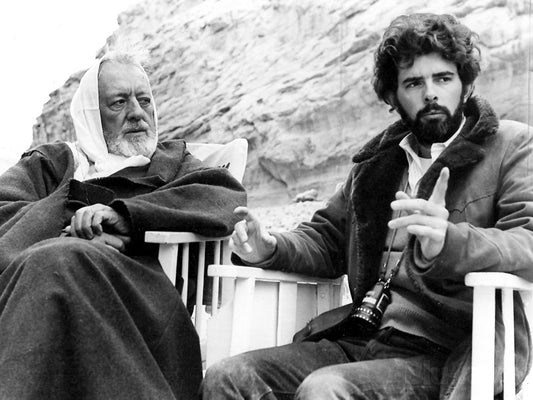 Star Wars The New Hope George Lucas Behind the Scenes Wall Decor Room Print Retro Vintage Poster