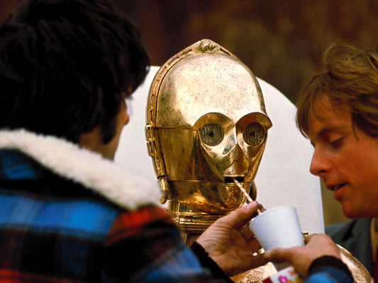 Star Wars C-3PO Anthony Daniels Behind the Scenes Rare Wall Decor Room Print Retro Vintage Poster