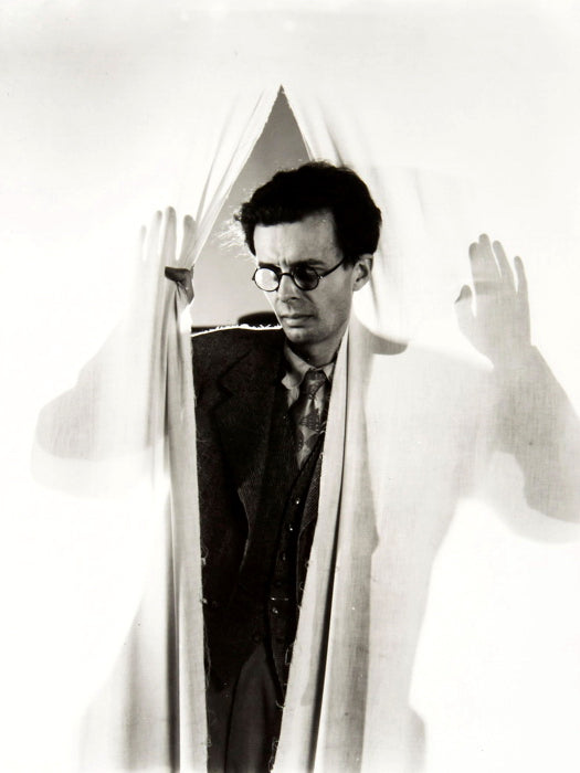 Aldous Huxley Writer Portrait BW Wall Decor Room Print Retro Vintage Poster