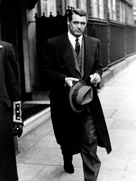 Cary Grant Actor Handsome Hat BW Wall Decor Room Print Retro Vintage Poster