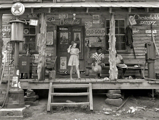 Country Store Girl North Carolina 1939 Rare Old Wall Decor Room Print Retro Vintage Poster