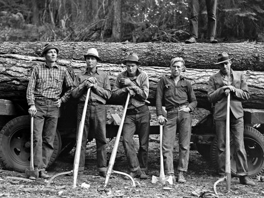 Workers Men Gem County Idaho 1939 Rare Old BW Wall Decor Room Print Retro Vintage Poster