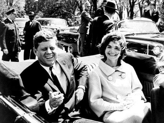 JFK John Jacqueline Kennedy US President Car 1961 Rare Wall Decor Room Print Retro Vintage Poster