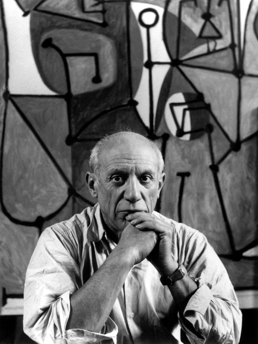 Pablo Picasso Artist Painter Portrait Stained Glass Wall Decor Room Print Retro Vintage Poster