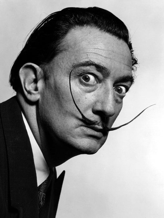 Salvador Dali Portrait Moustache Surrealism Old Wall Decor Room Print Retro Vintage Poster