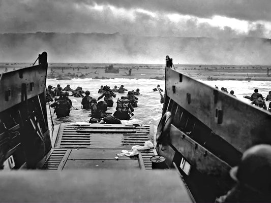 D-Day Omaha Beach Normandy Landings Invasion War Wall Decor Room Print Retro Vintage Poster