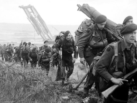 Royal Marine Commandos Normandy Rare War WW2 Wall Decor Room Print Retro Vintage Poster