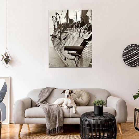 Ironclad Warship Confederate American Civil War Wall Decor Room Print Retro Vintage Poster