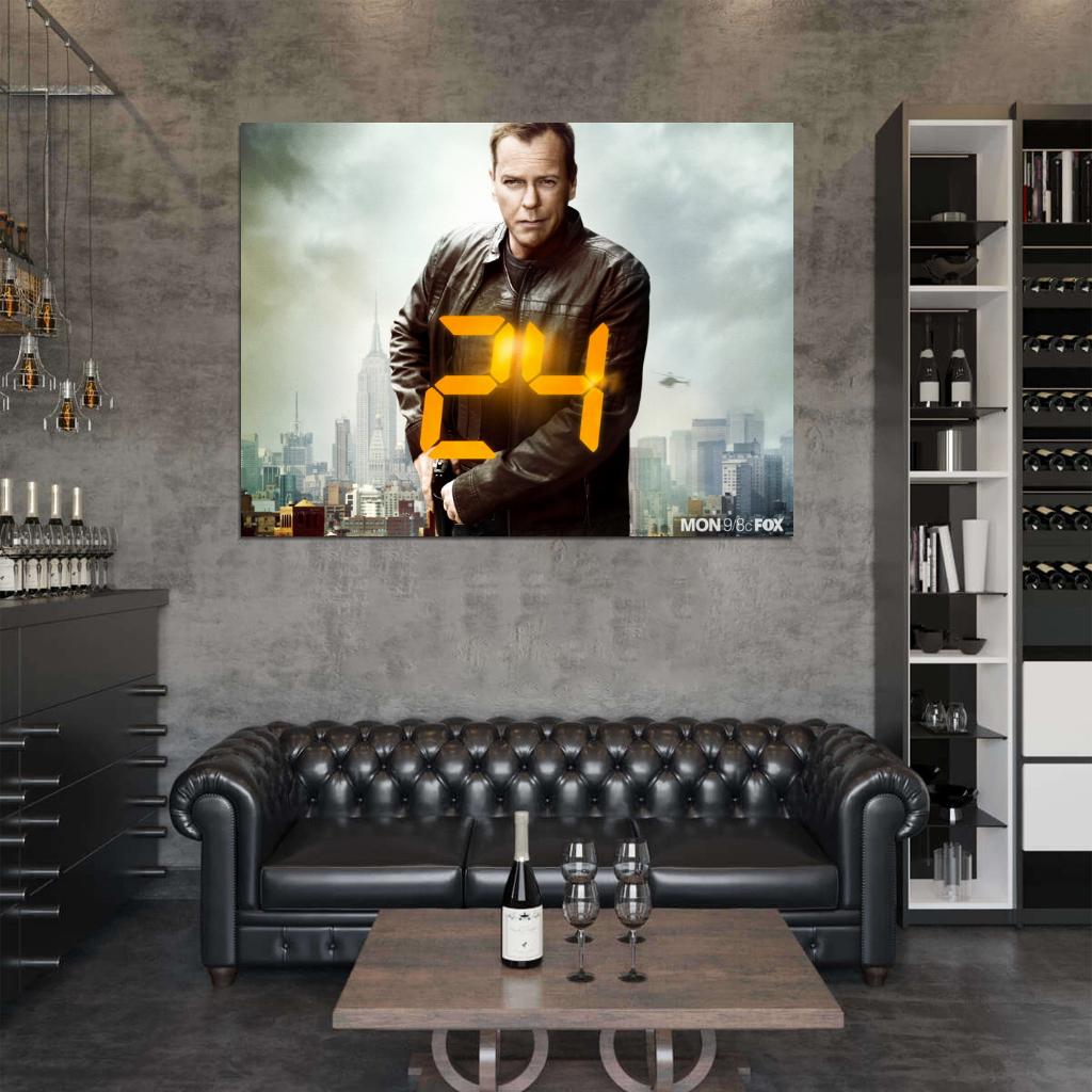 Jack Bauer NYC New York 24 Live Another Day TV Series Wall Art Print Poster
