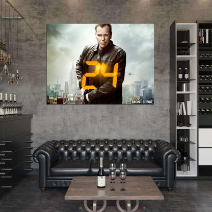 Jack Bauer NYC New York 24 Live Another Day TV Series Wall Art Print Poster