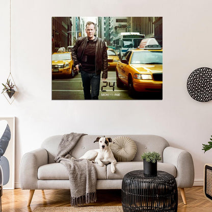 Jack Bauer NYC New York 24 Live Another Day TV Series Wall Art Print Poster