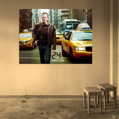 Jack Bauer NYC New York 24 Live Another Day TV Series Wall Art Print Poster
