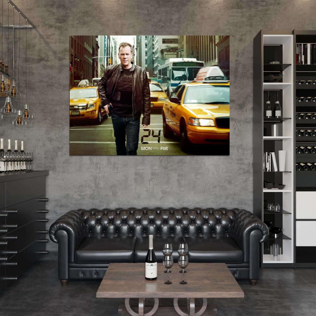 Jack Bauer NYC New York 24 Live Another Day TV Series Wall Art Print Poster