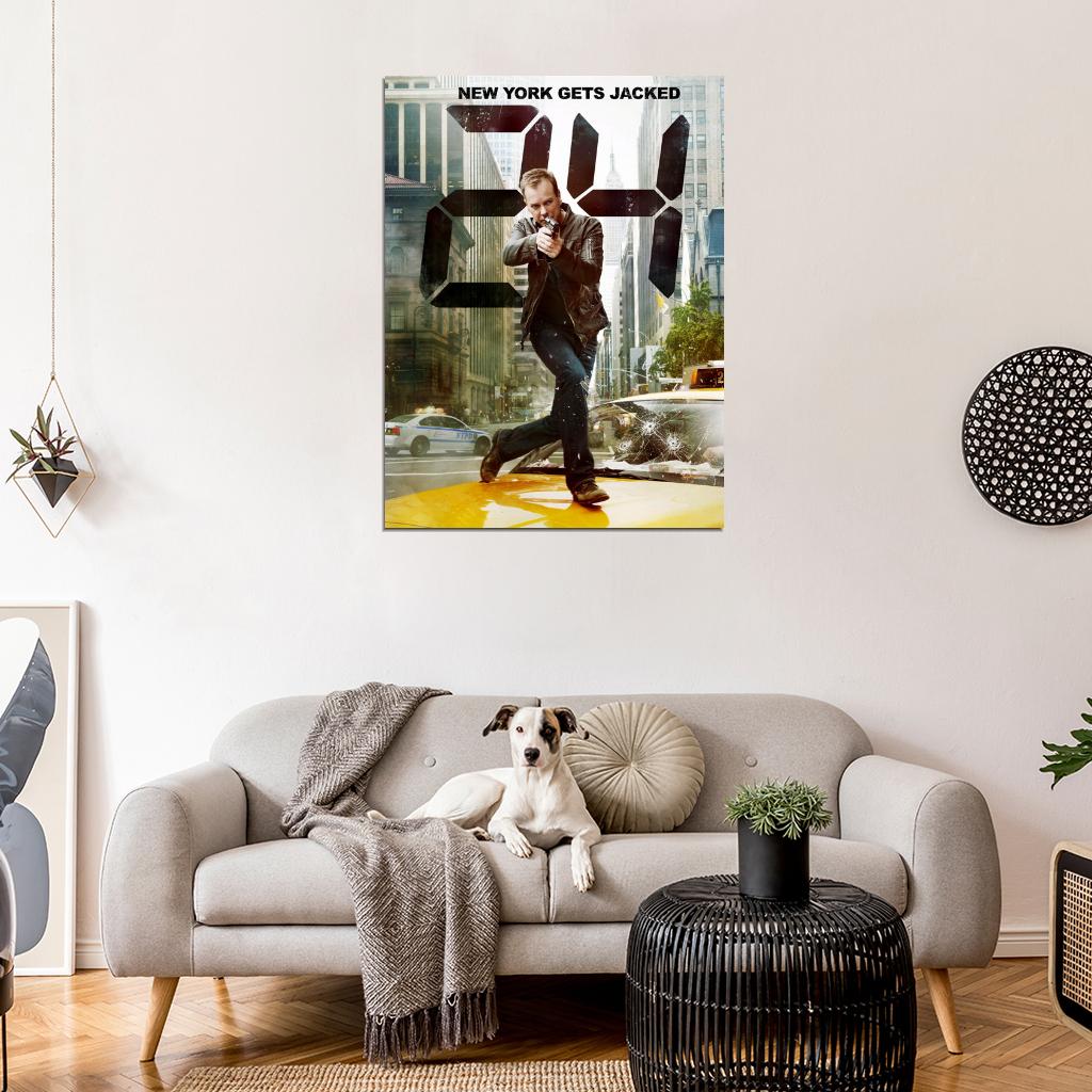Jack Bauer NYC New York 24 Live Another Day TV Series Wall Art Print Poster