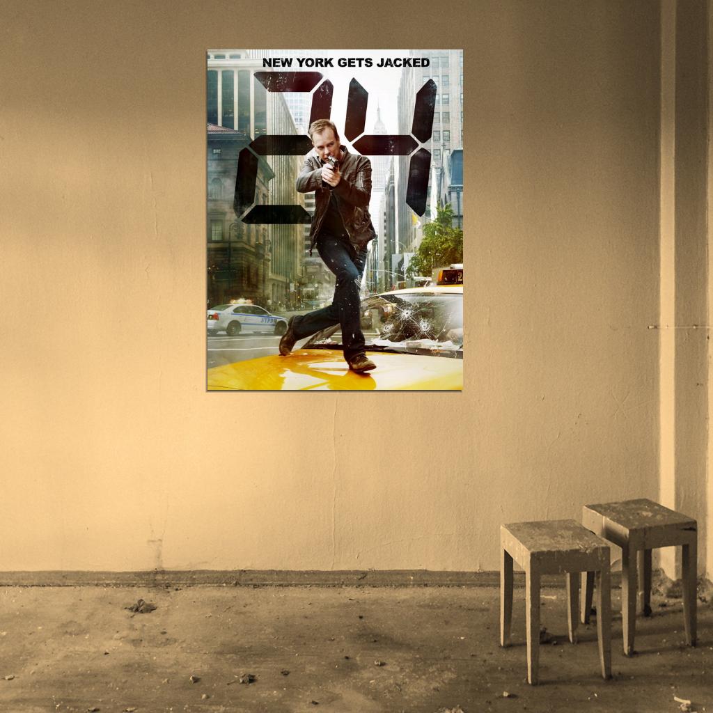 Jack Bauer NYC New York 24 Live Another Day TV Series Wall Art Print Poster