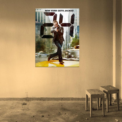 Jack Bauer NYC New York 24 Live Another Day TV Series Wall Art Print Poster