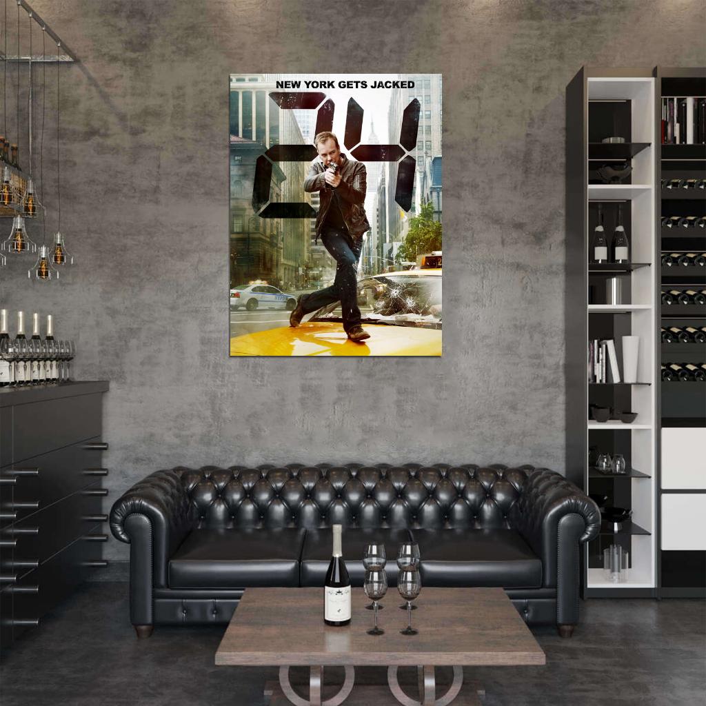 Jack Bauer NYC New York 24 Live Another Day TV Series Wall Art Print Poster