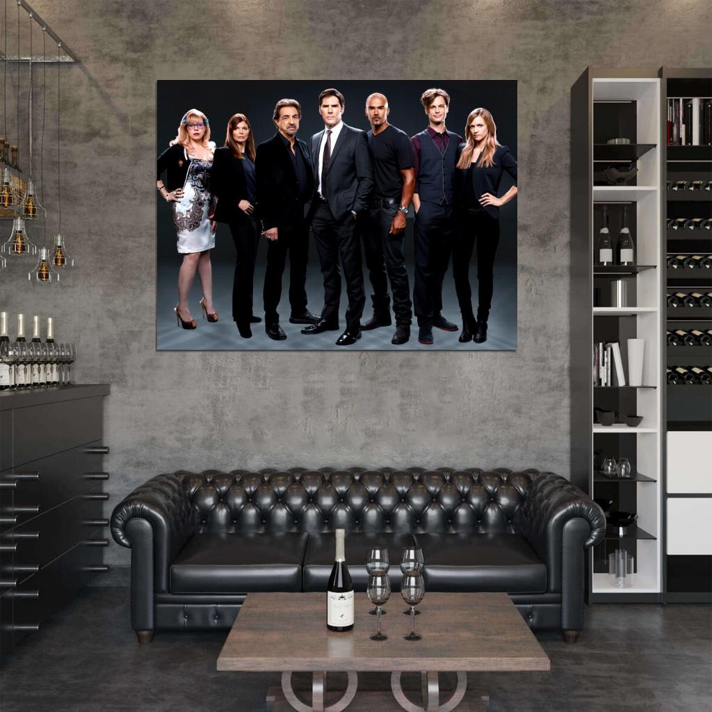 Criminal Minds Cast Characters Awesome TV Series Wall Art Print Poster