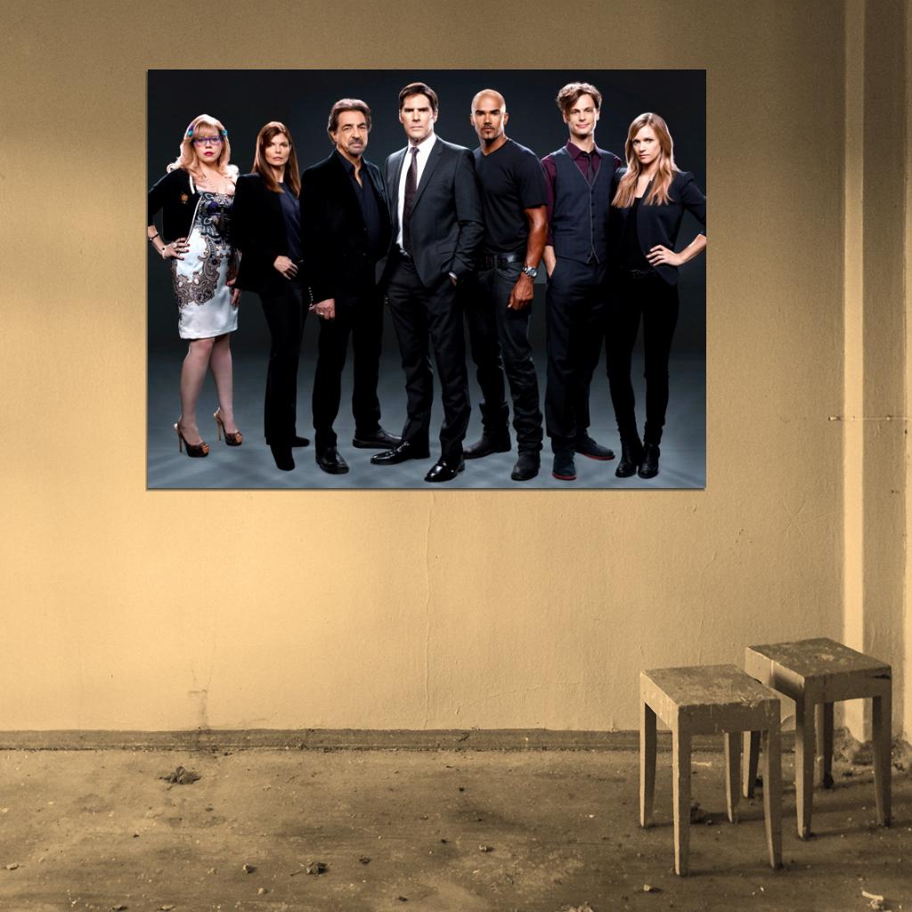 Criminal Minds Cast Characters Awesome TV Series Wall Art Print Poster